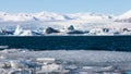 Ice lake over Jakulsarlon glacial in winter Royalty Free Stock Photo