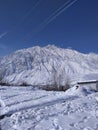 Ice land in kargil natural Royalty Free Stock Photo