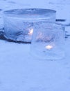 Ice lanterns Royalty Free Stock Photo