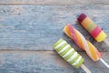 Ice lollies background Royalty Free Stock Photo