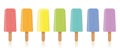 Ice Lollys Colored Set Royalty Free Stock Photo