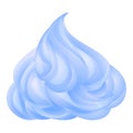 Ice meringue icon cartoon vector. Cream cake Royalty Free Stock Photo