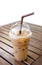 Ice Mocca Coffee on the table Royalty Free Stock Photo