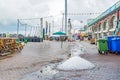 The ice mound on Brighton promenade