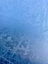 Ice patterns on metal Royalty Free Stock Photo