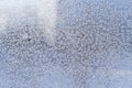 Ice patterns on winter glass Royalty Free Stock Photo