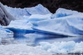 Ice Piece in the Lake of Gray Royalty Free Stock Photo