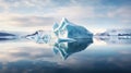 ice pinnacled icebergs landscape