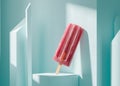 Ice pop on pedestal