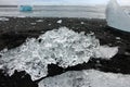 Ice rocks on Diamond beach in Iceland