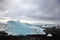 Ice rocks on Diamond beach in Iceland