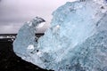 Ice rocks on Diamond beach in Iceland