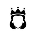 Ice queen crown icon