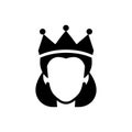 Ice queen crown icon Royalty Free Stock Photo