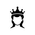 Ice queen crown icon Royalty Free Stock Photo