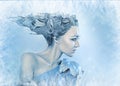 Ice-queen Royalty Free Stock Photo