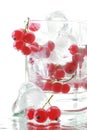 Ice with red currant fresh drink
