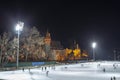 Ice rink in Budapest