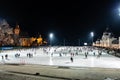 Ice rink in the Budapest City Park, Hungary