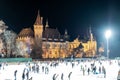 Ice rink in the Budapest City Park, Hungary