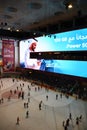 Ice Rink at Dubai Mall in Dubai, UAE Royalty Free Stock Photo