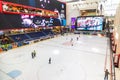 The ice rink at The Dubai Mall Royalty Free Stock Photo