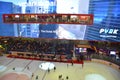 Ice Rink at Dubai Mall in Dubai, UAE Royalty Free Stock Photo