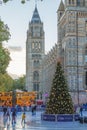 Ice Rink at National History Museum, London Royalty Free Stock Photo