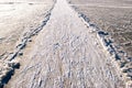 An ice road Royalty Free Stock Photo