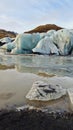Ice rocks creating Vatnajokull glacier