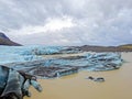 Ice rocks floating on Jokulsarlon lagoon in Iceland Royalty Free Stock Photo