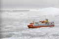 Ice sailing in Greenland. Royalty Free Stock Photo