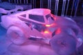 Ice sculpture of Disney Cars cartoon