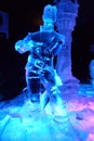 Ice sculpture of a Disney cartoon