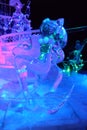 Ice sculpture of Disney Princess Ariel cartoon