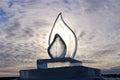 Ice sculpture in the southern port of LuleÃÂ¥ Royalty Free Stock Photo