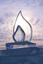 Ice sculpture in the southern port of LuleÃÂ¥ Royalty Free Stock Photo