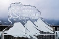 Ice sculpture at the summit of Sulphur mountain