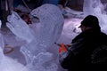 Ice Sculpture during Winterlude Royalty Free Stock Photo