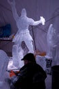 Ice Sculpture during Winterlude Royalty Free Stock Photo