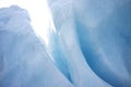 Ice shape in Franz Josef Ice Glacier, New Zealand Royalty Free Stock Photo