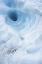 Ice shape in Franz Josef Ice Glacier, New Zealand Royalty Free Stock Photo