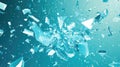 Exploding ice shards creating abstract background Royalty Free Stock Photo