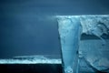 Ice shelf edge with snow drift Royalty Free Stock Photo