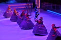 Ice show production onboard cruise ship Royalty Free Stock Photo