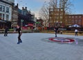 Ice-skate pist in winter