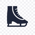 Ice skate transparent icon. Ice skate symbol design from Winter Royalty Free Stock Photo