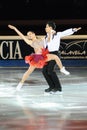 Ice skaters dancing at 2011 Golden Skate Award