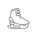 Ice skates line icon concept. Ice skates vector linear illustration, symbol, sign