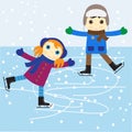 Ice skating